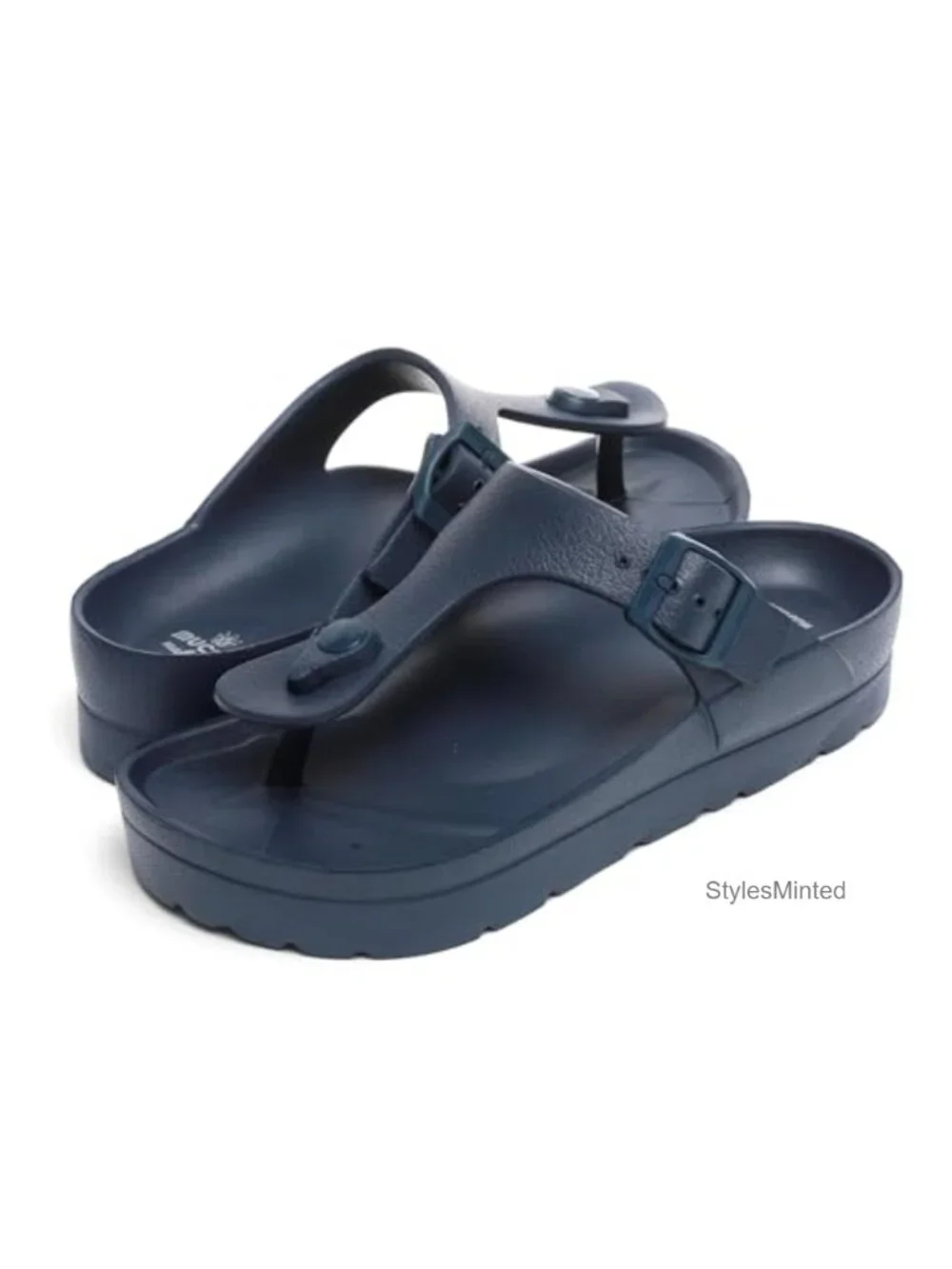 Women's Platform Flip Flop Sandals with Arch Support, Adjustable Buckle, EVA